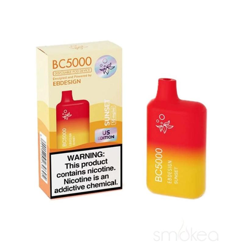 EBCreate BC5000 box-style disposable vape, front view