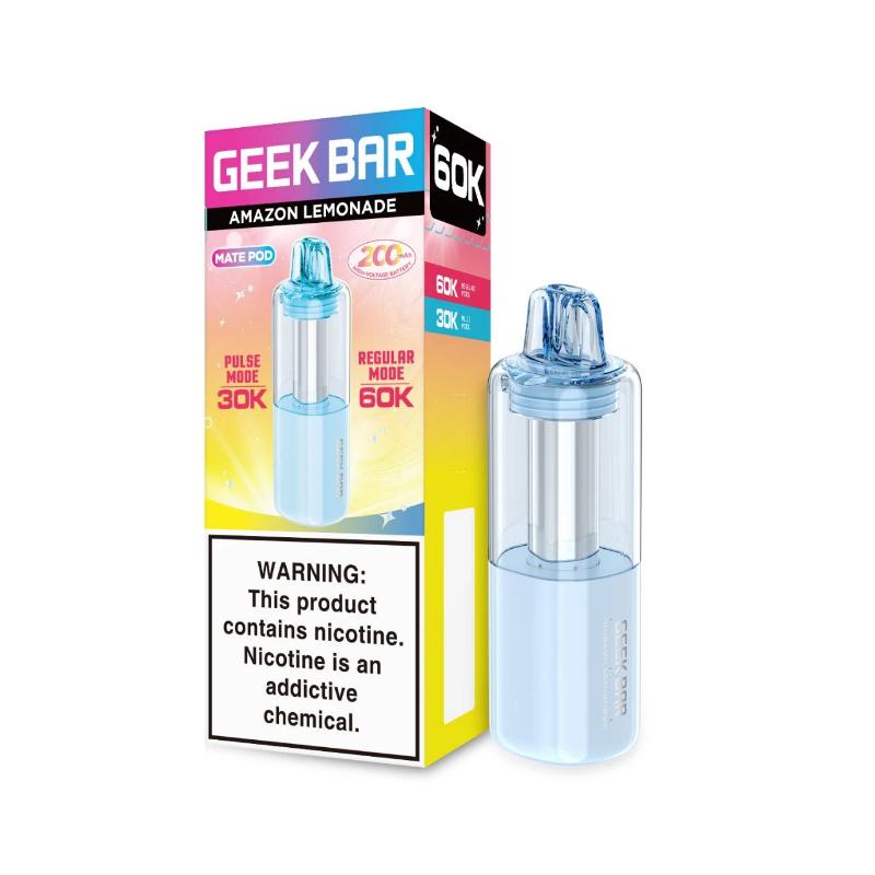 Geek Bar Mate 60K refill pod on its own, a short cartridge with the mouthpiece on top, shown on white