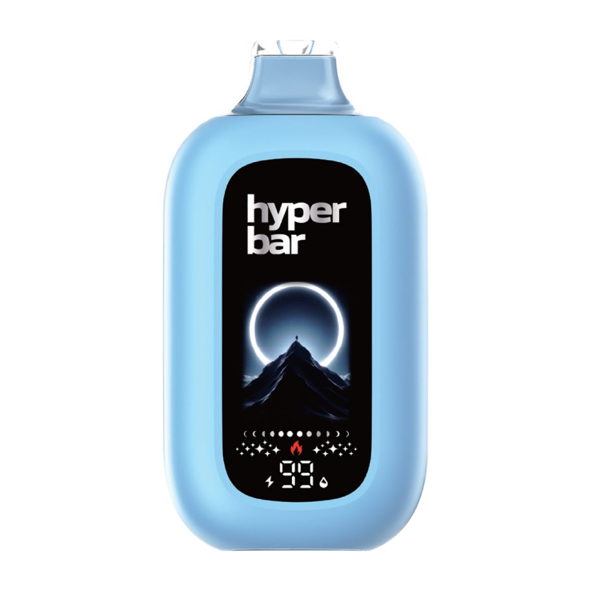HyperBar MX120K disposable vape, front view of the device
