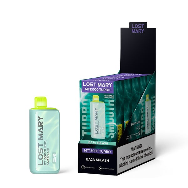Lost Mary MT15000 Turbo disposable vape, VapeDeals catalog shot