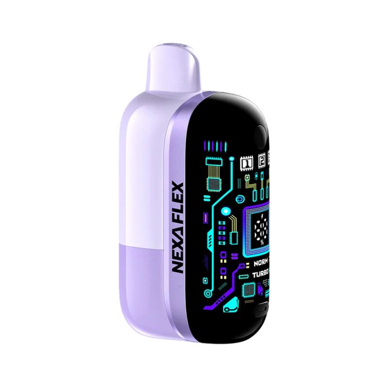 NEXA FLEX Ice Master 30K kit, the device with its pod fitted, on white