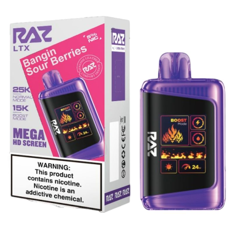 RAZ LTX 25K disposable vape, product view